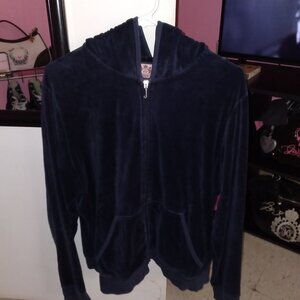 Juicy couture 3x navy blue hoodie Velour